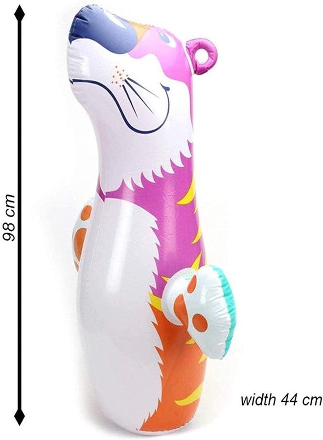 NELSTRAB:- Tiger Hit Me Inflatable Toy for Water Filled Base BOP for Toddlers PVC Punching Bag for Kids(Multi Color)(1 PIS) - Image 5
